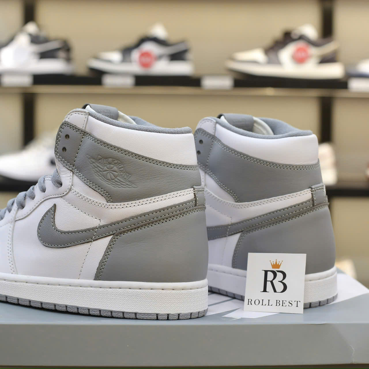 Giày Nike Air Jordan 1 Retro High OG White Stealth Best Quality