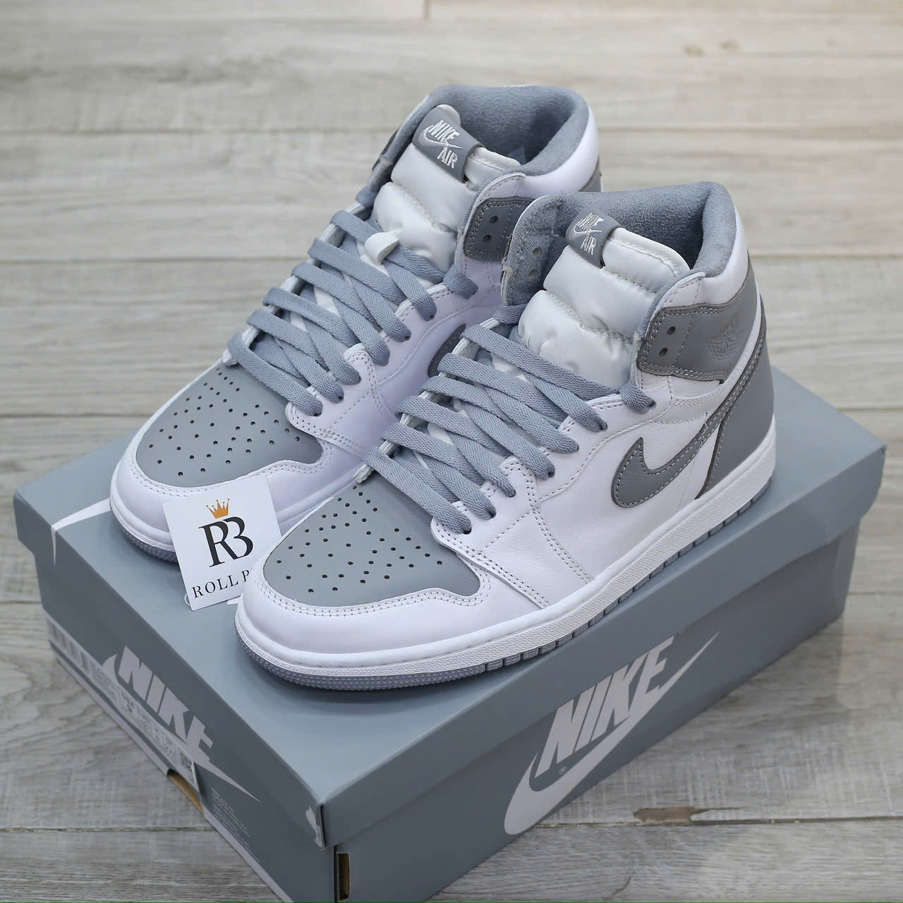 Giày Nike Air Jordan 1 Retro High OG White Stealth Best Quality