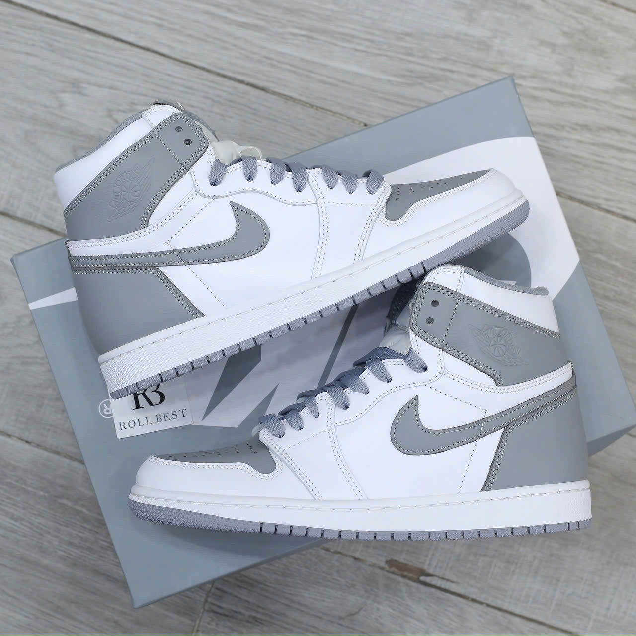 Giày Nike Air Jordan 1 Retro High OG White Stealth Best Quality