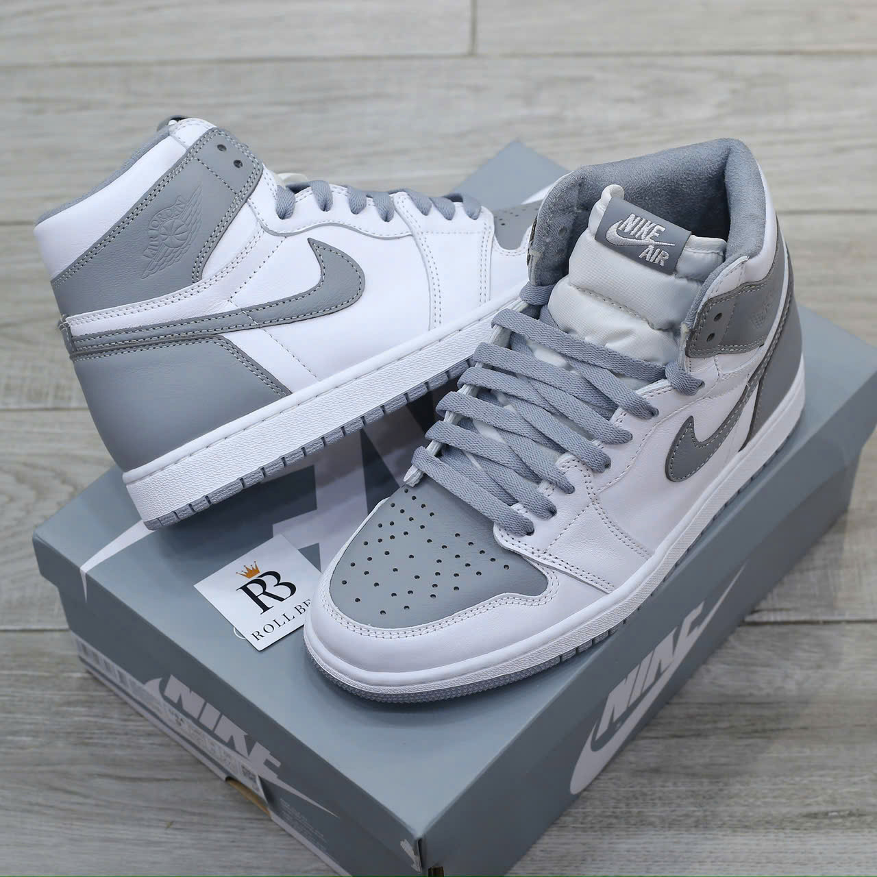 Giày Nike Air Jordan 1 Retro High OG White Stealth Best Quality