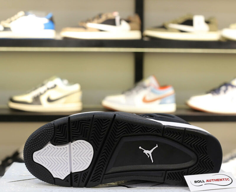 Giày Nike Air Jordan 4 Retro White Thunder Real