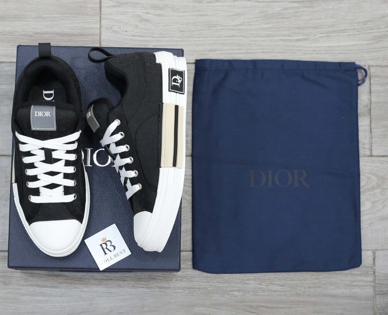 Giày Dior B23 Low Top Black CD Diamond Best Quality