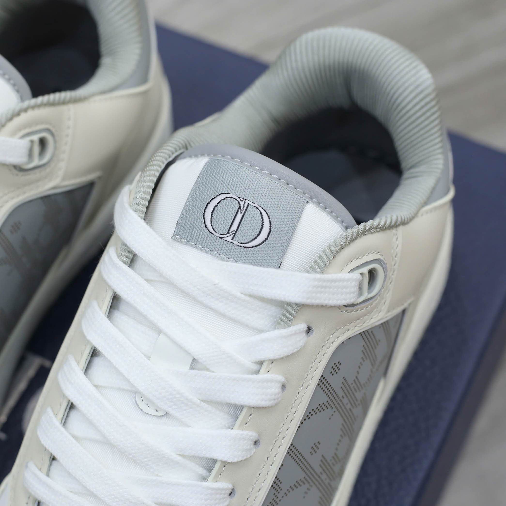 Giày Dior B27 Low ‘Dior Oblique Galaxy Grey Beige’ Like Auth