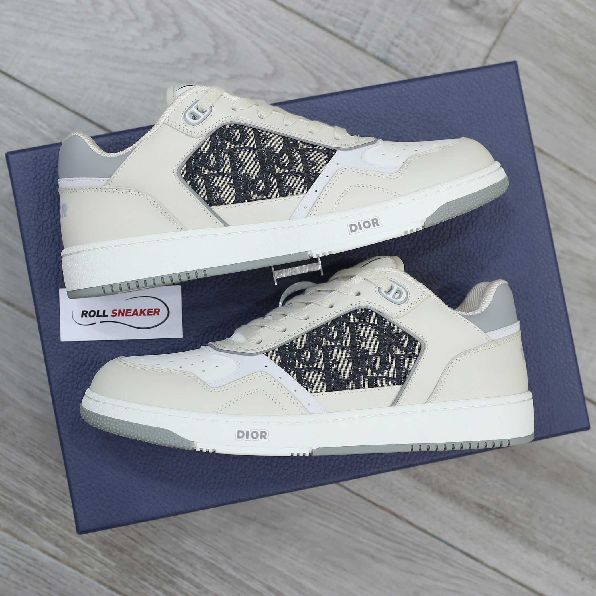 Giày Dior B27 Low 'Dior Oblique Galaxy White' Like Auth
