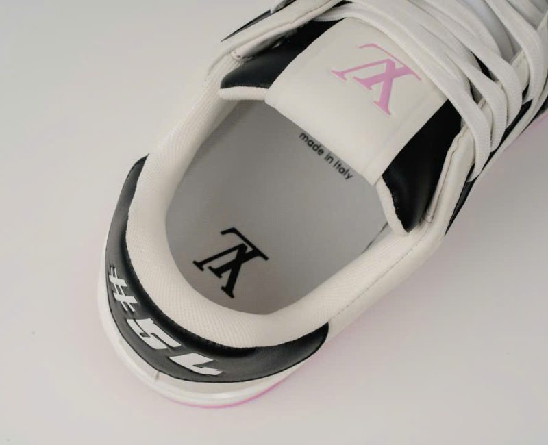 Giày Louis Vuitton LV Trainer #54 White Black Pink Best Quality