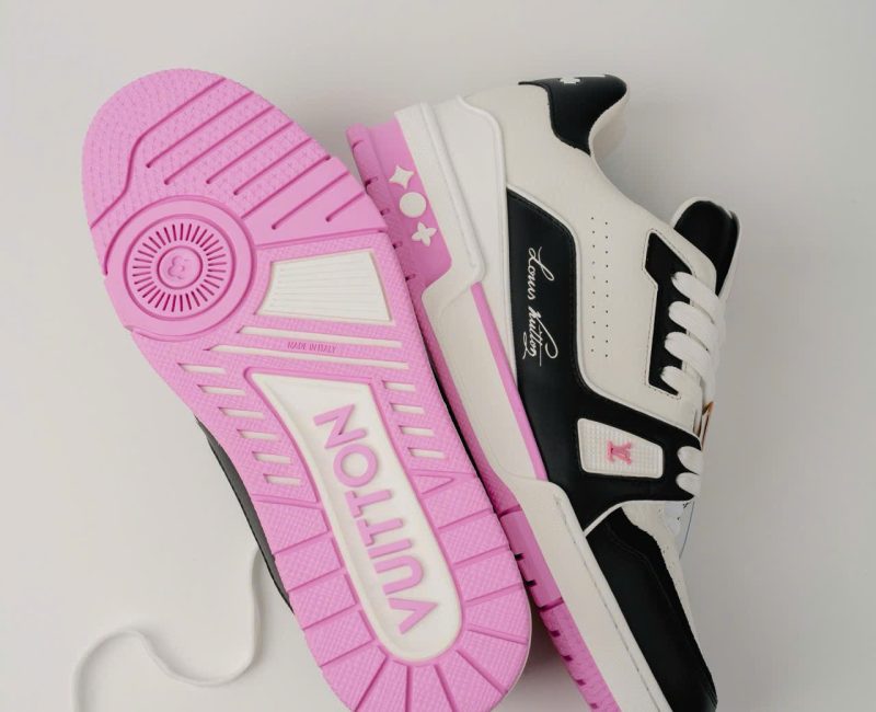 Giày Louis Vuitton LV Trainer #54 White Black Pink Best Quality