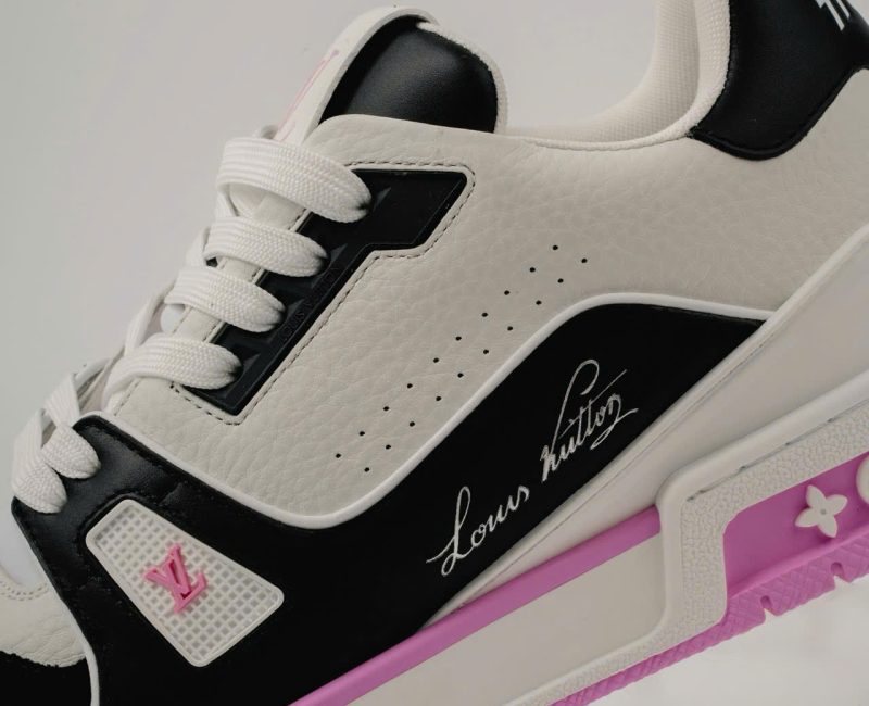 Giày Louis Vuitton LV Trainer #54 White Black Pink Best Quality