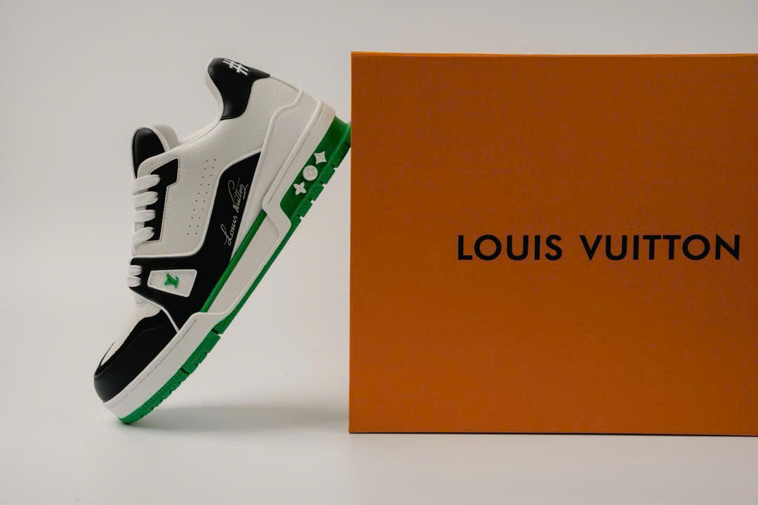 Giày Louis Vuitton LV Trainer #54 White Green Black Best Quality