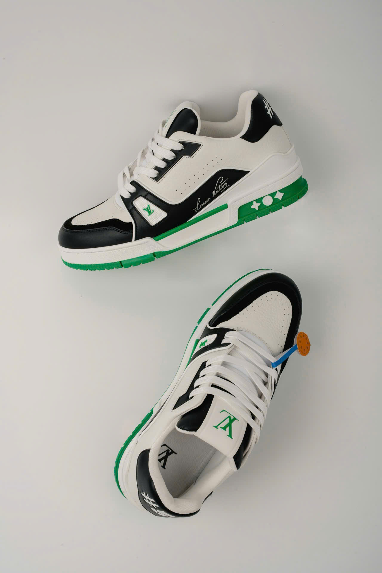 Giày Louis Vuitton LV Trainer #54 White Green Black Best Quality