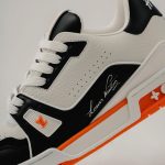 Giày Louis Vuitton LV Trainer #54 White Orange Black Best Quality