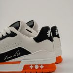 Giày Louis Vuitton LV Trainer #54 White Orange Black Best Quality