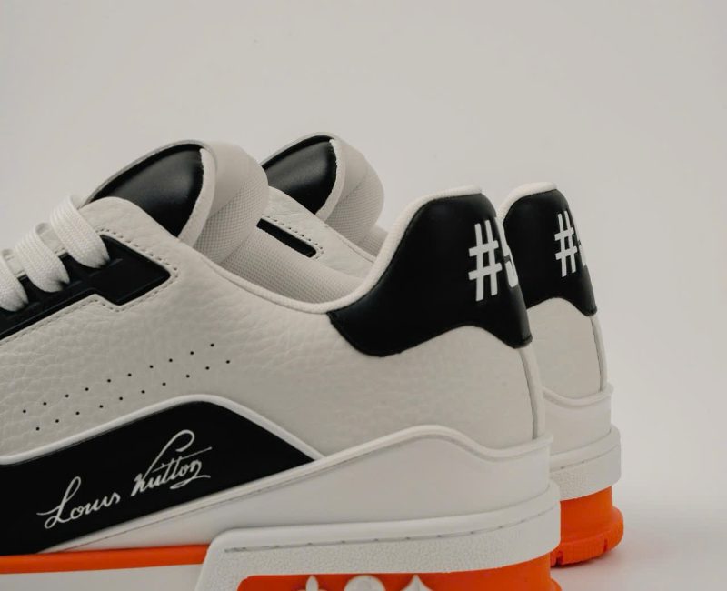 Giày Louis Vuitton LV Trainer #54 White Orange Black Best Quality
