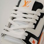 Giày Louis Vuitton LV Trainer #54 White Orange Black Best Quality