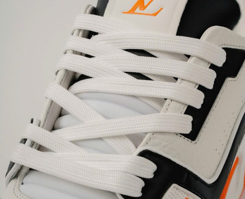 Giày Louis Vuitton LV Trainer #54 White Orange Black Best Quality