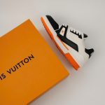 Giày Louis Vuitton LV Trainer #54 White Orange Black Best Quality