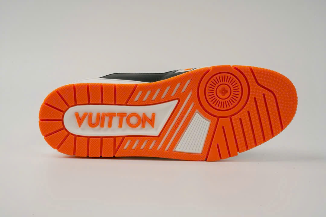 Giày Louis Vuitton LV Trainer #54 White Orange Black Best Quality