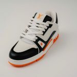 Giày Louis Vuitton LV Trainer #54 White Orange Black Best Quality