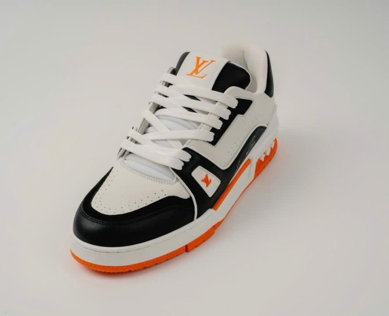 Giày Louis Vuitton LV Trainer #54 White Orange Black Best Quality