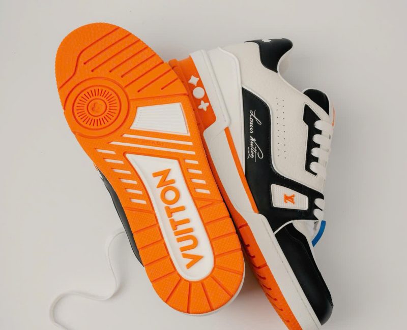 Giày Louis Vuitton LV Trainer #54 White Orange Black Best Quality