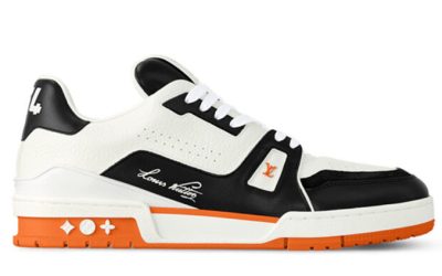 Giày Louis Vuitton LV Trainer #54 White Orange Black Best Quality