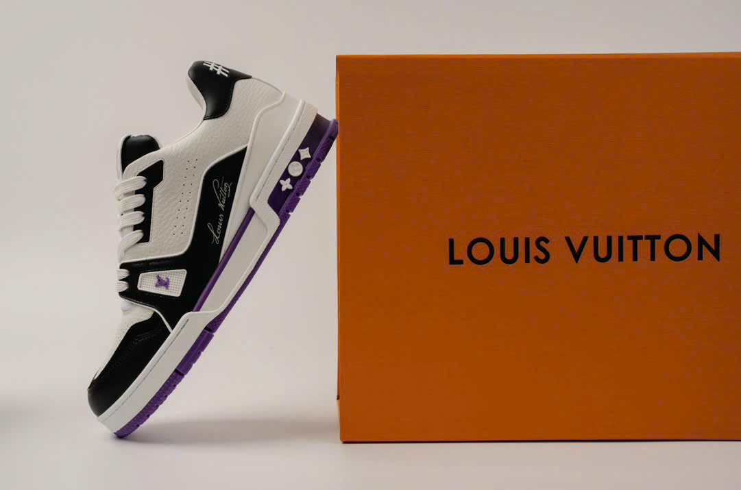 Giày Louis Vuitton LV Trainer #54 White Purple Black Best Quality