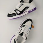 Giày Louis Vuitton LV Trainer #54 White Purple Black Best Quality