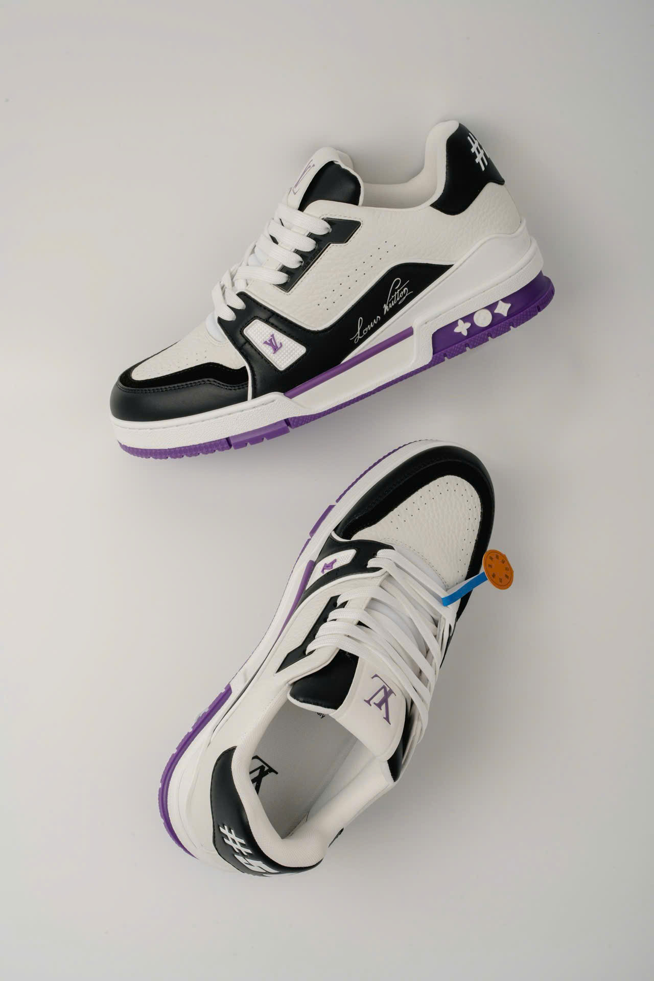 Giày Louis Vuitton LV Trainer #54 White Purple Black Best Quality