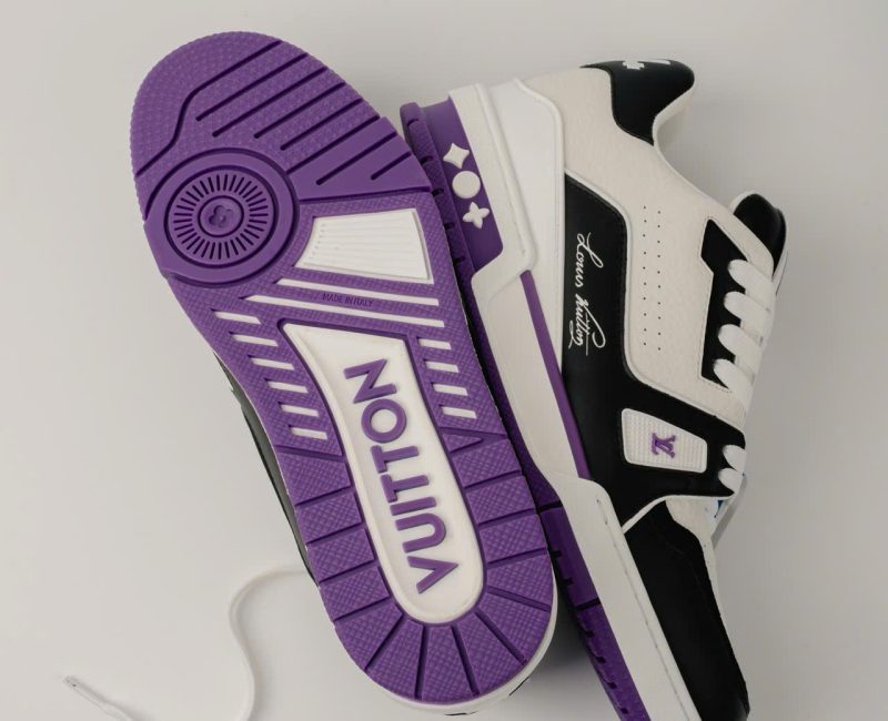 Giày Louis Vuitton LV Trainer #54 White Purple Black Best Quality