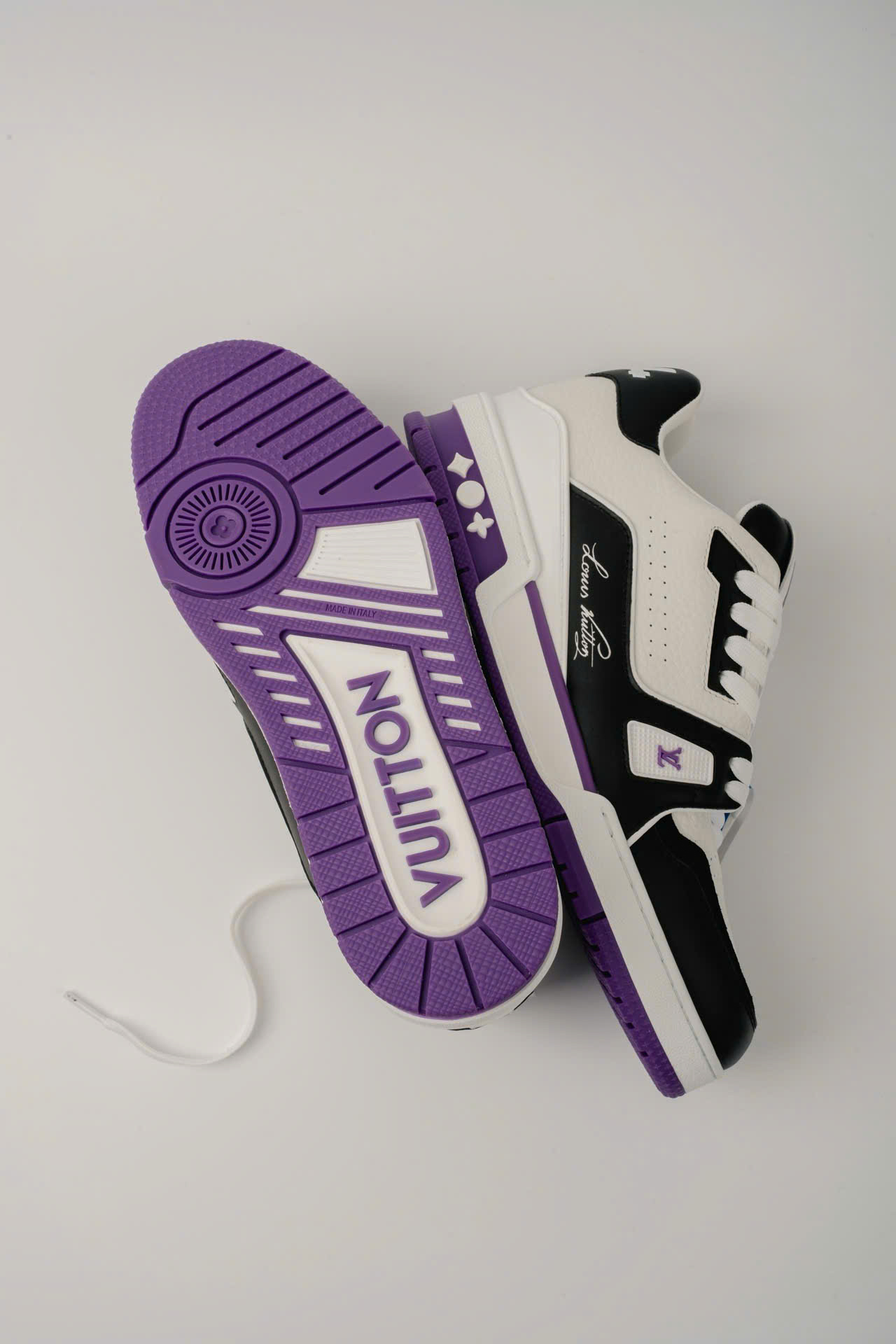 Giày Louis Vuitton LV Trainer #54 White Purple Black Best Quality