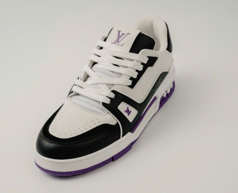 Giày Louis Vuitton LV Trainer #54 White Purple Black Best Quality