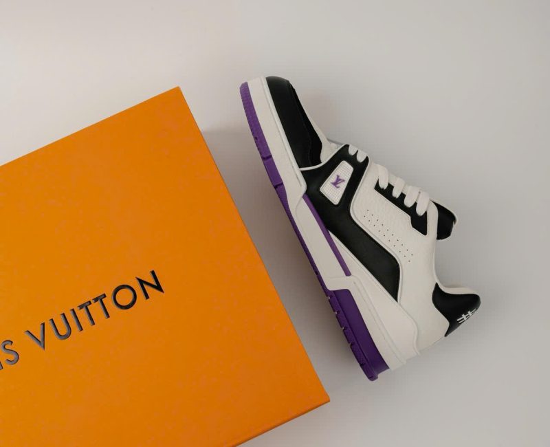 Giày Louis Vuitton LV Trainer #54 White Purple Black Best Quality