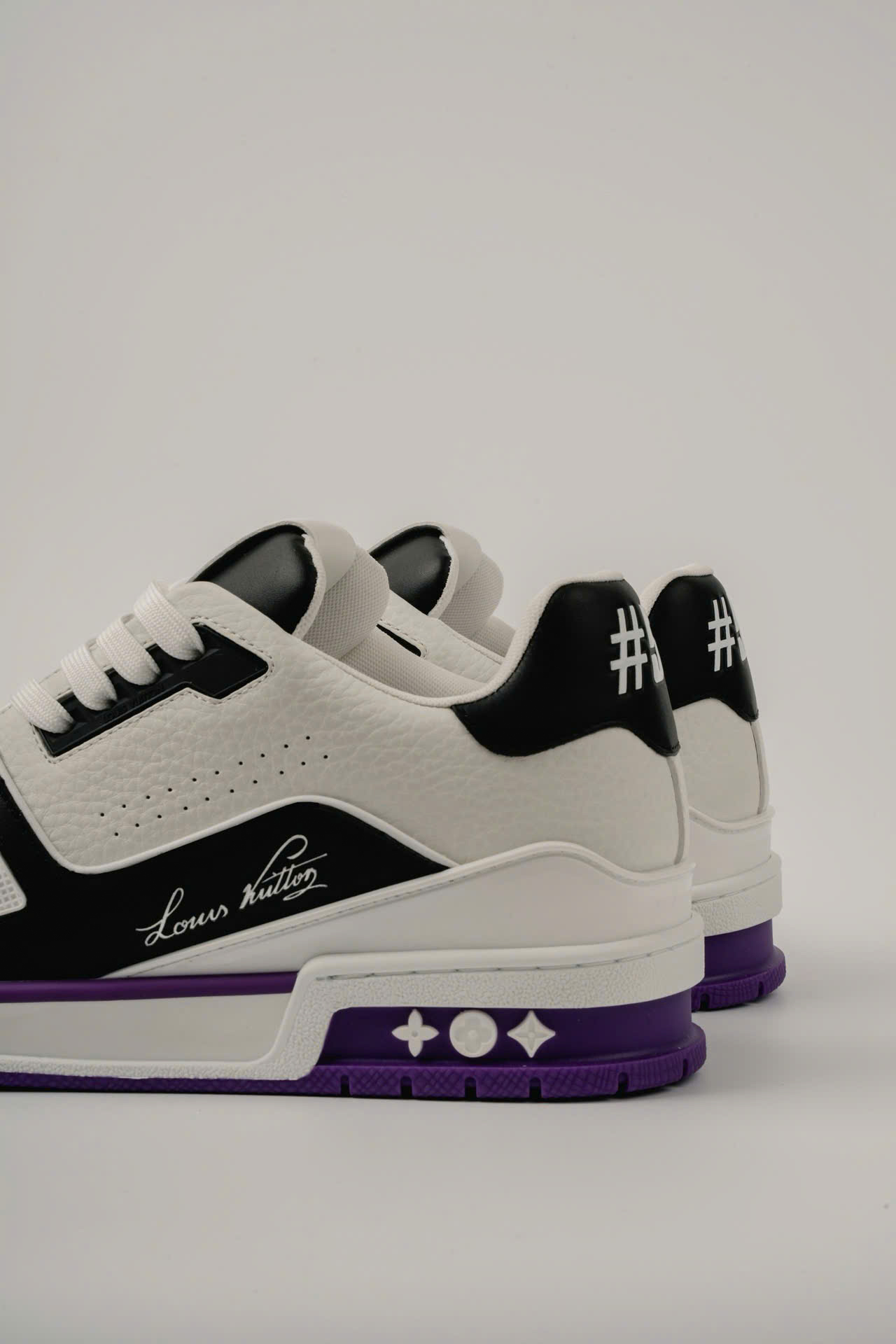 Giày Louis Vuitton LV Trainer #54 White Purple Black Best Quality