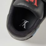 Giày Louis Vuitton x Yayoi Kusama LV Trainer Black Leather Best Quality