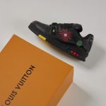 Giày Louis Vuitton x Yayoi Kusama LV Trainer Black Leather Best Quality