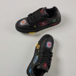 Giày Louis Vuitton x Yayoi Kusama LV Trainer Black Leather Best Quality