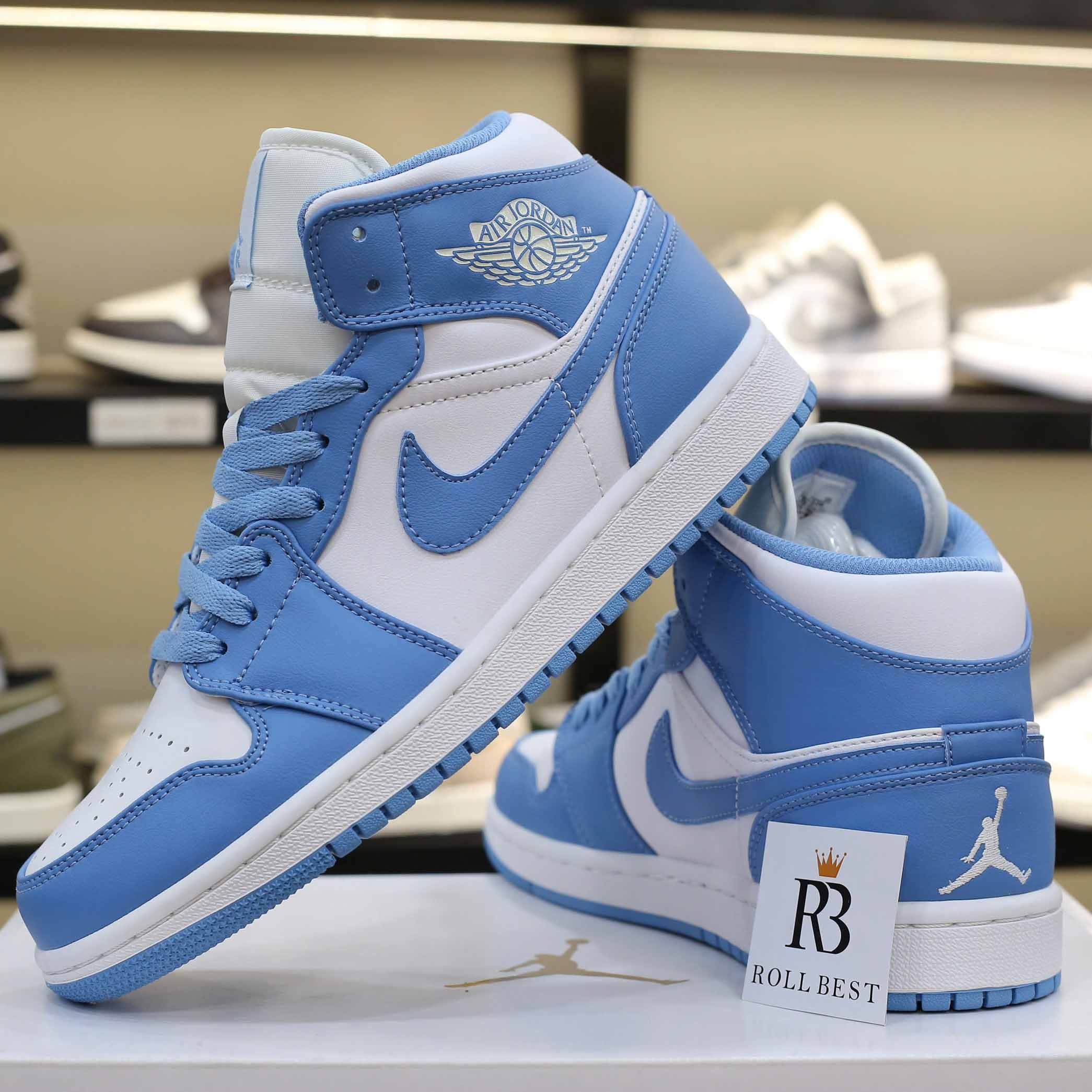 Giày Nike Air Jordan 1 Mid North Carolina Best Quality
