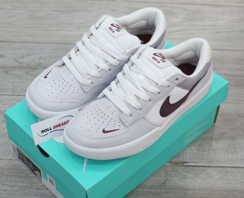 Giày Nike SB Force 58 ‘Light Smoke Burgundy’ Like Auth