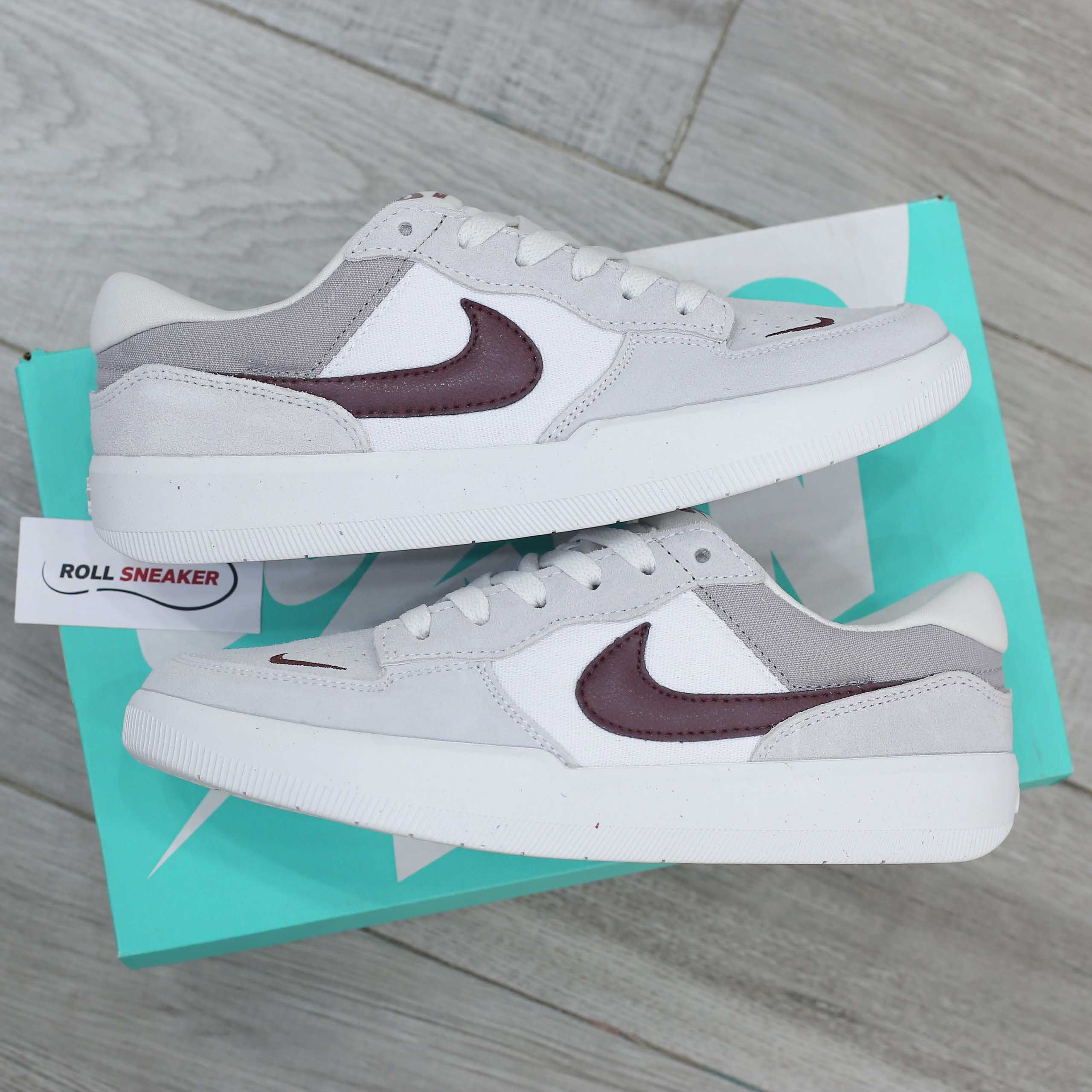 Giày Nike SB Force 58 ‘Light Smoke Burgundy’ Like Auth