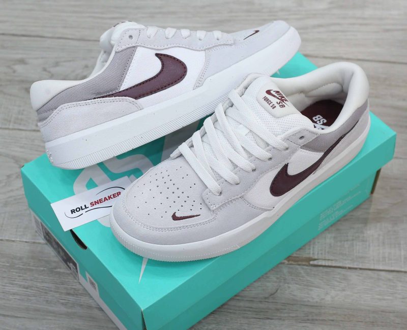Giày Nike SB Force 58 ‘Light Smoke Burgundy’ Like Auth