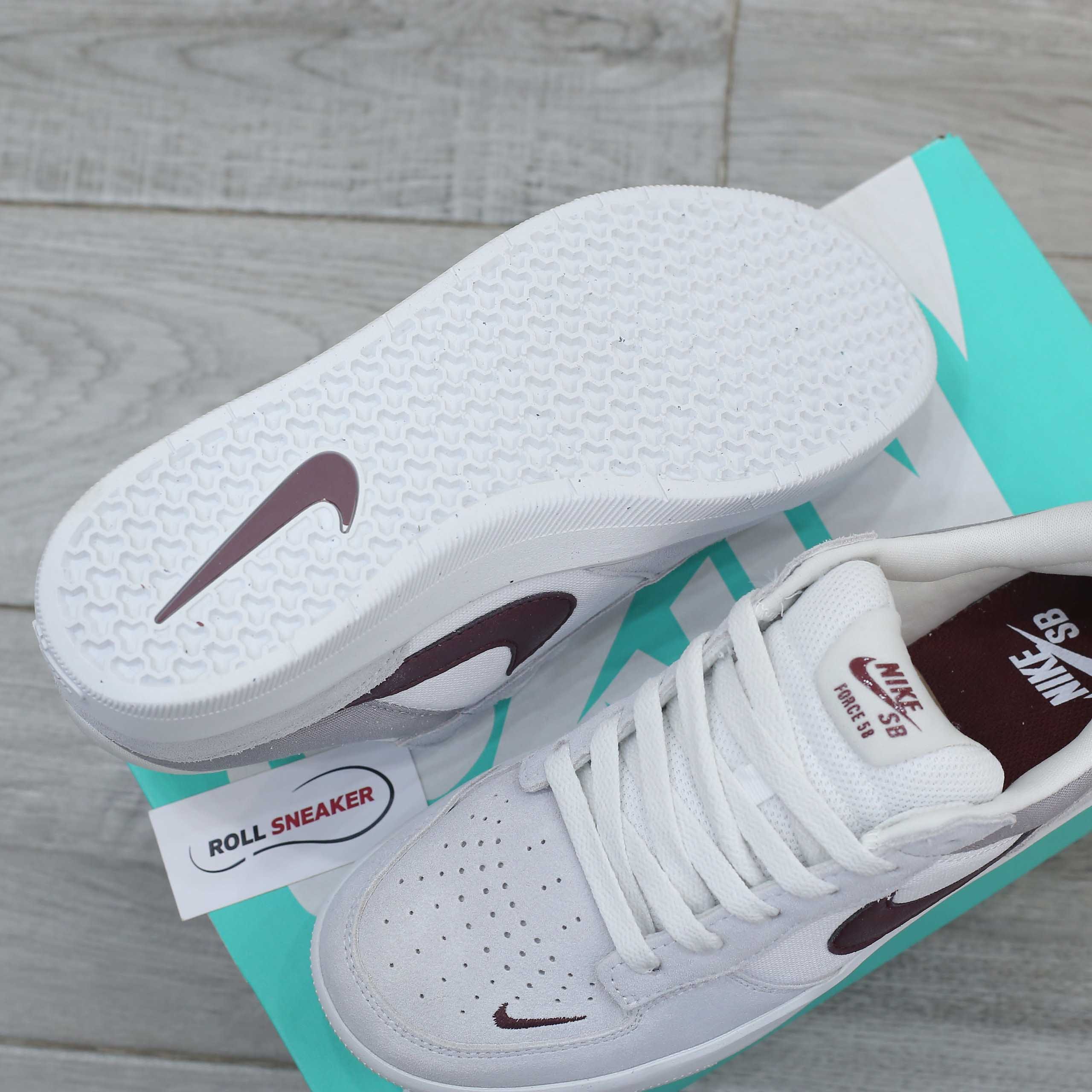 Giày Nike SB Force 58 ‘Light Smoke Burgundy’ Like Auth