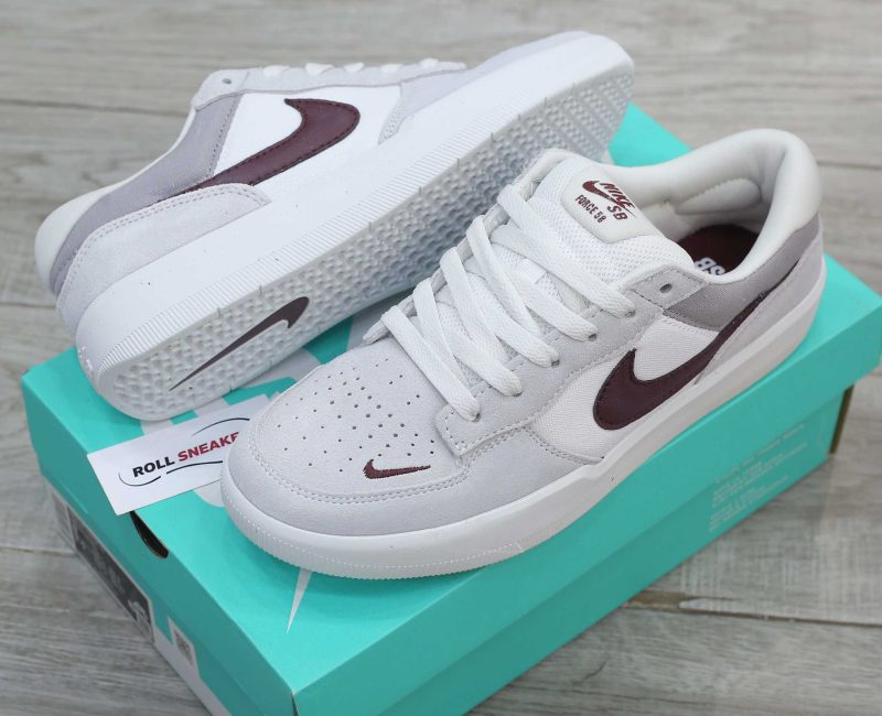Giày Nike SB Force 58 ‘Light Smoke Burgundy’ Like Auth
