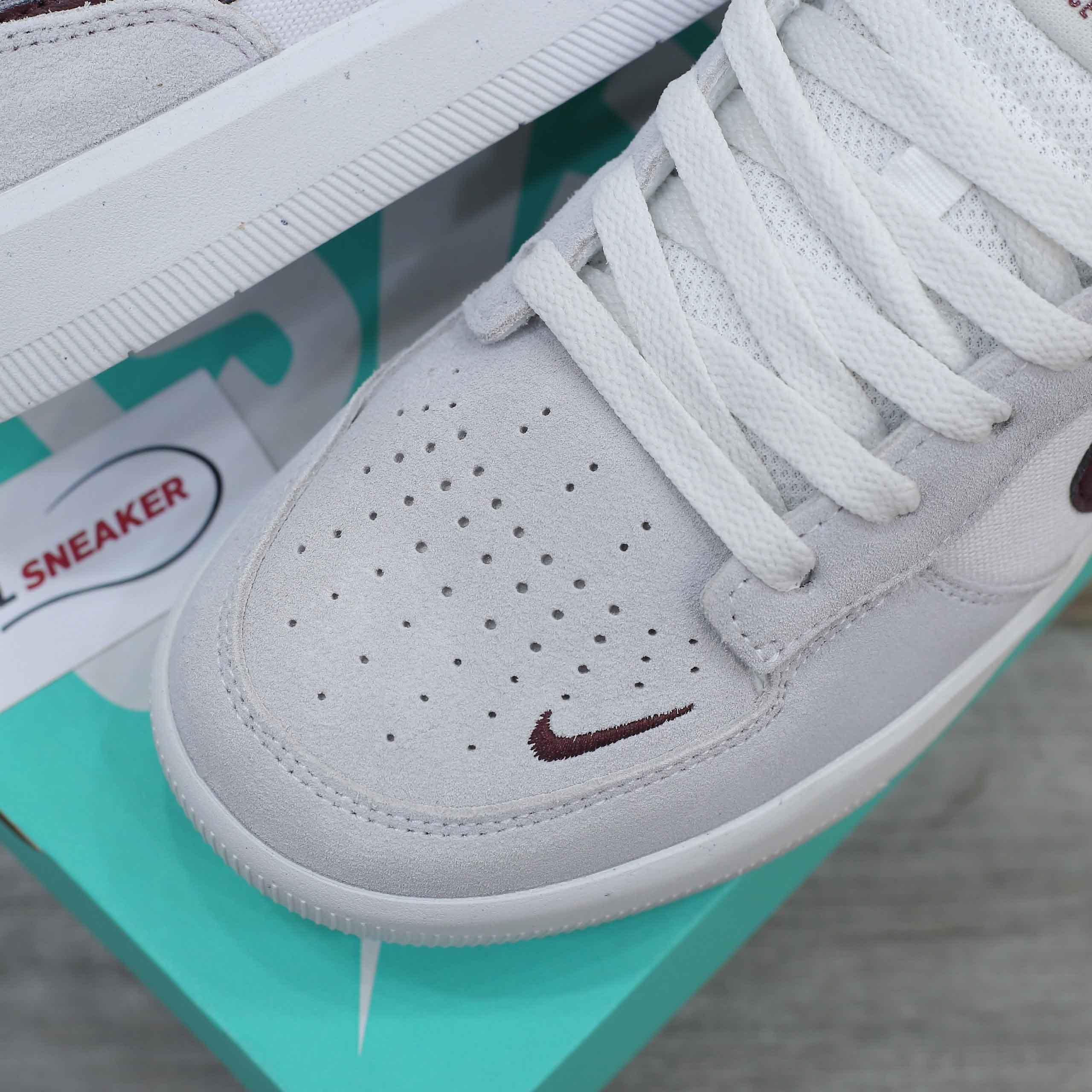 Giày Nike SB Force 58 ‘Light Smoke Burgundy’ Like Auth