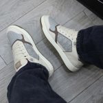 Onfeet Giày Dior B27 Low ‘Cream Greige with Christian Dior 1947 Signature’ Best Quality
