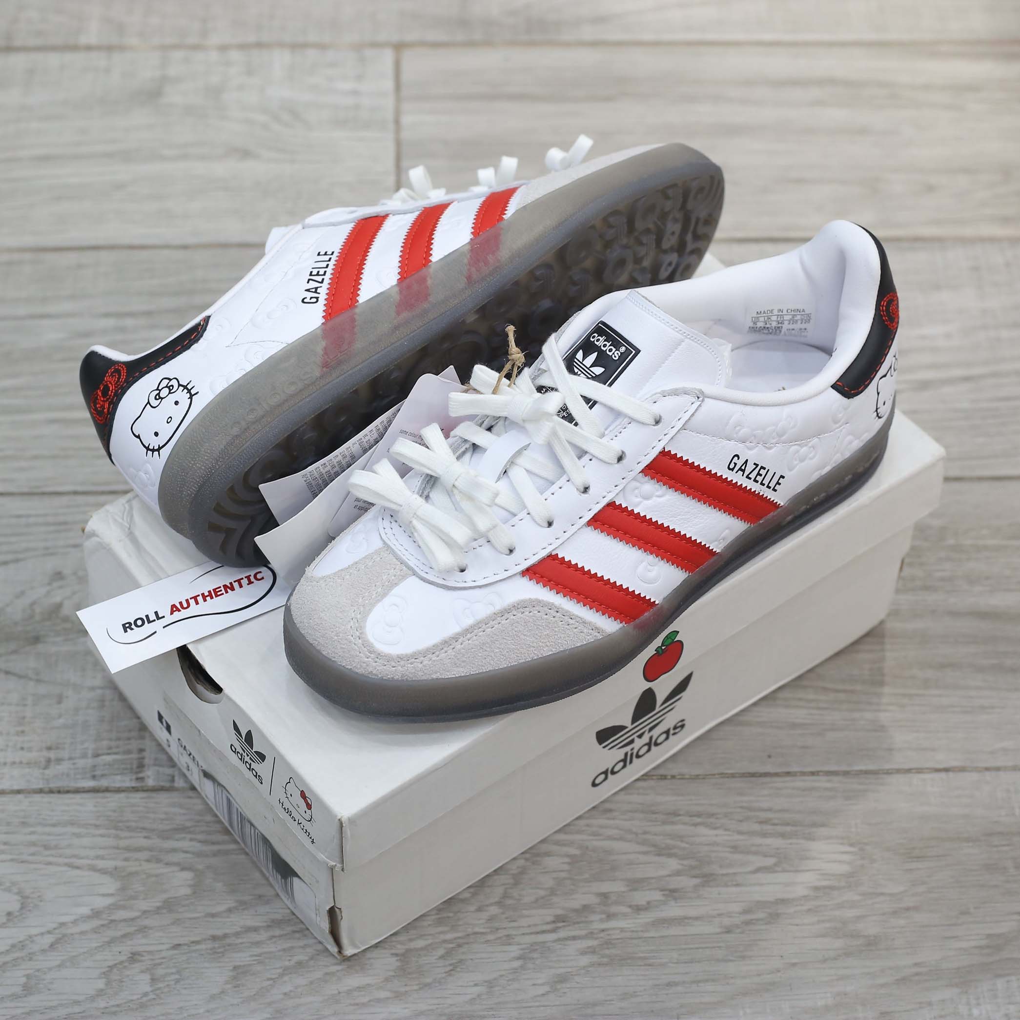 Giày Gazelle Indoor x Hello Kitty Anniversary Real