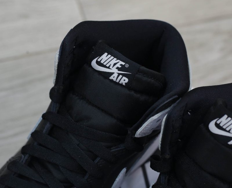 Giày Nike Air Jordan 1 Retro High OG Black White Real