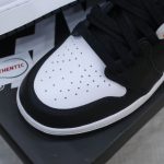 Giày Nike Air Jordan 1 Retro High OG Black White Real