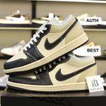 Giày Nike Air Jordan 1 Low SE Coconut Milk Black Muslin Best Quality