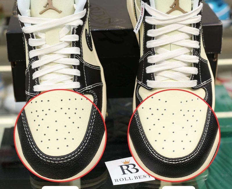 Giày Nike Air Jordan 1 Low SE Coconut Milk Black Muslin Best Quality