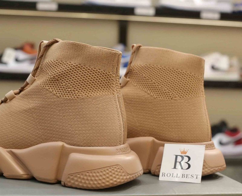 Giày Balenciaga Speed Lace Up Triple Beige Like Auth