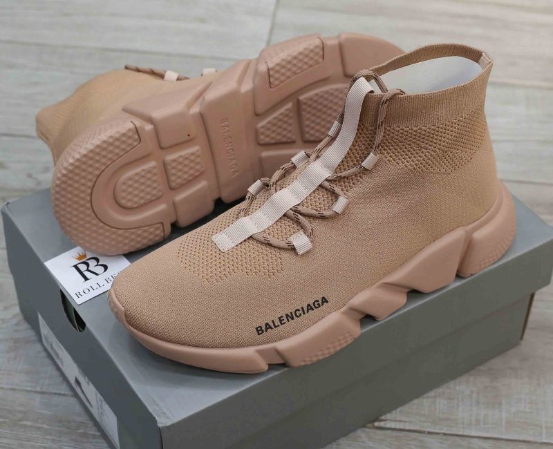 Giày Balenciaga Speed Lace Up Triple Beige Like Auth
